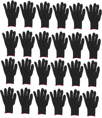 JEWEDECO 12paare Antistatikhandschuhe Aus Polyester Robust Und Praktisch Für Arbeitseinsatz Flexibel Und Sicher Geeignet Für Industrie Labor Und Elektronikmontage