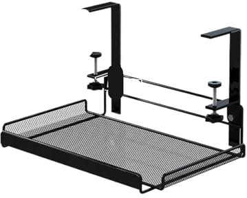 Bandeja Portacables Bajo La Mesa Bandeja de gestión de cables debajo del escritorio Bandeja de gestión de cables Estante de gestión de artículos Sin taladro Organizadores de cables de escritorio de ac