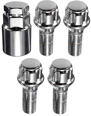 5pcs/set M14 X 1.5 Alloy Wheel Lock Bolts Locking Security Lug Nuts For VW TRANSPORTER T4 T5