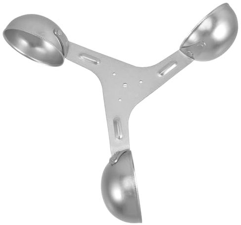 ibasenice Windmessbecher Aus Dreibecher Windgeschwindigkeitssensor Leichter Aluminium-anemometer-ersatz Präzise Luftstrommessung Windmesser Geeignet Für Segelboote Und Wetterstationen