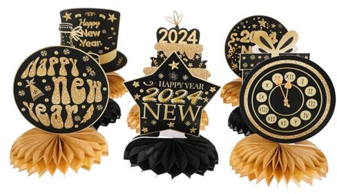 Kisangel 9piezas Adorno De Escritorio De Año Panal Decorativo para Fiesta De Año y