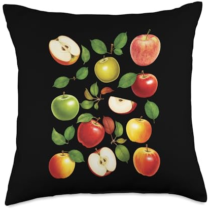 Apple Varieties Different Kinds Apple Picker Apple Picking Throw Pillow