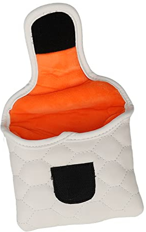 Fafeims PU Golf Putter Headcover Long -term White Golf Club Head Cover for Lovers, Ideal Men and Women (Square)