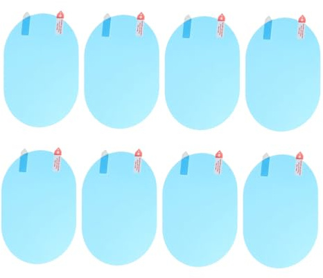 Amosfun 4ensembles Film Anti-Pluie pour Rétroviseur De Voiture Protection Étanche Et Antibuée pour Miroir Lot de Flexibles Améliore La Visibilité Sécurité De Conduite