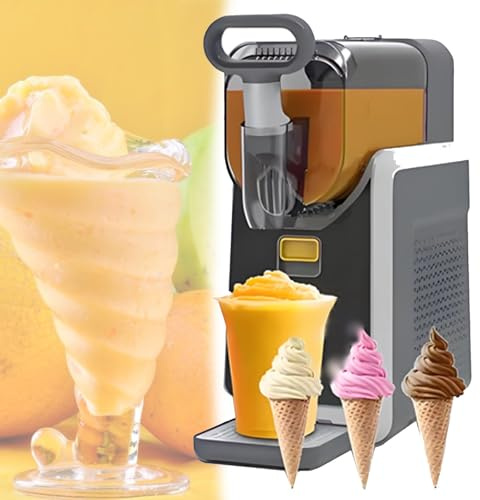 DOZPAL Macchina per Granite Commerciale per Uso Domestico - Gelato Morbido, Granite, Cocktail ghiacciati, con 5 programmi preimpostati e Regolazione della durezza a 9 velocità, Non Richiede Ghiaccio