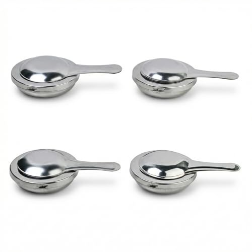 Naapesi Set de 4 Quemadores de Pasta de Combustión, Mini Estufa de Alcohol con Mango de Seguridad, Accesorios de Cocina para Picnic, Barbacoa y Fiestas al Aire Libre