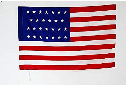 AZ FLAG - Drapeau Etats-Unis 1845-1846 27 étoiles - 150x90 cm - Drapeau Américain Ancien 100% Polyester Avec Fourreau et cordelette - Pavillon 110 g