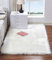 HARESLE Shaggy Rug,Faux Fur Area Rugs,Soft Sheepskin Rugs Living Room,Fluffy Rugs for Bedroom,White Bedside Rug,High Pile Rugs for Kids Room,Lounge,Office(White,90x160cm)