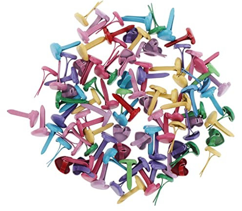 chiwanji 50/100 Roudkopf Klammer Musterbeutelklammern aus aus Bastelklammern, 5x5x10mm