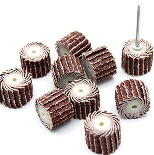 Lot de 10 plateaux à lamelles 17 x 15 mm Grain 180 pour ponceuse Dremel Proxxon Accessoires Outil multifonction