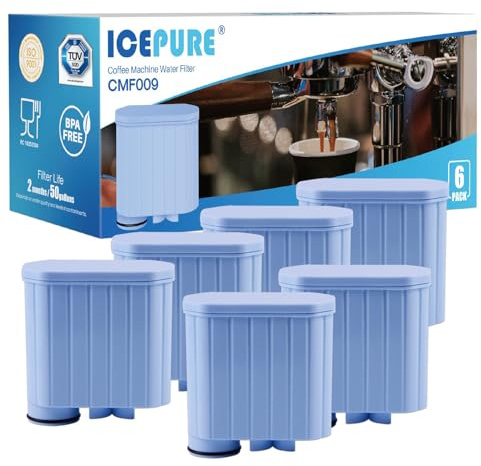 ICEPURE Vattenfilter Kaffemaskin för Philips Aqua Clean Filter och Aqua Clean Vattenfilter, CA6903/10 CA6903/22 CA6903, 6 stycken