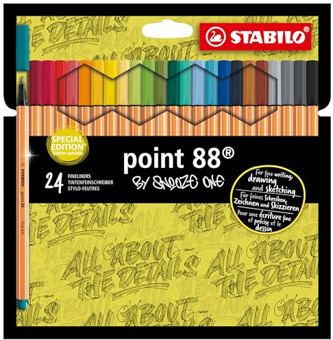 STABILO - Fineliner - point 88-24er Pack - Snooze One Edition