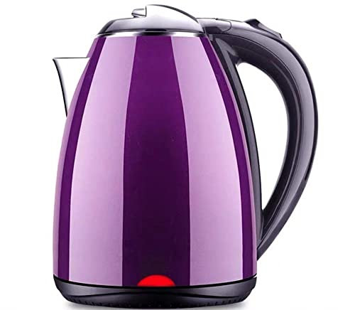 FairUo Kettle, 2L Large-Capacity Kettles, Double-Layer Heat Insulation, Anti-Scalding, 1500W Shaped Heating, Lengthened All-Copper Power Cord, 304 Grade Stainless Steel, Rapid Boiling/Purple