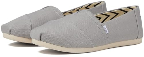 TOMS Kvinnor Espadrille, Drizzle grå återvunnen bomullsduk, 37.5 EU