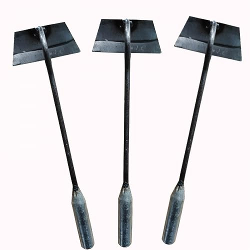 GANDUNQI Azada Hueca Herramientas de Mano para Jardinería, Azada Media Luna de Acero Endurecido Azada Trapezoidal Azada Hueca para Jardín, Herramientas para Desherbar