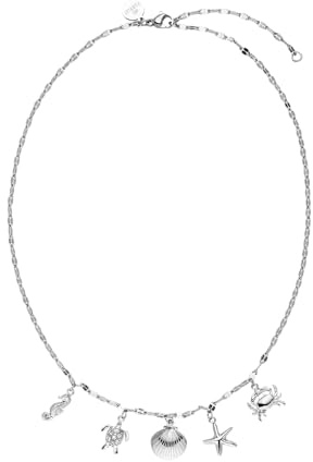 Purelei Underwater World Kette Damen (Gold/Silber/Roségold) – Halskette Damen aus langlebigem Edelstahl – Wasserfeste Kette mit Anhänger – 40-45 cm Länge verstellbar – Halskette