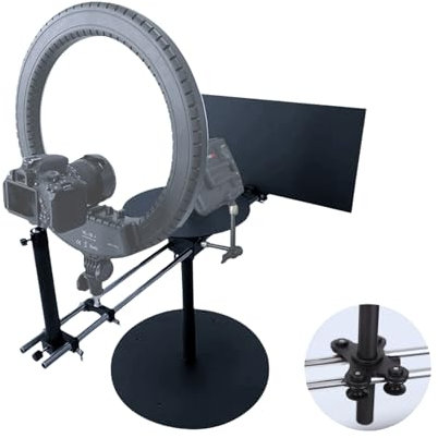 DFCINE 360 Photo Booth with Slider, Video Camera Rig Rotating Platform with Dolly Wheel for Product Commercial Photography, 360 Booth for Slow Motion, Bullet-time, and Slider Effects (V360S Ka)