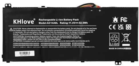 KHlove 11,4V AC14A8L 3ICP7/61/80 934T2119H Laptop Akku für Acer Aspire V15 Nitro VN7 VN7-571 VN7-571G VN7-572 VN7-572G VN7-591 VN7-591G VN7-591G-74SK VN7-591G-70RT VN7-791 VN7-791G VN7-792 VN7-792G