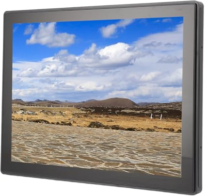 Xiuganpo 15 Inch Touch Screen Monitor, 10 Point Multi Touch Screen Display, High Resolution IP65 1024 X 768 for Embedded Monitor, VGA USB Interface for Industrial Use (British
