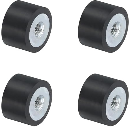 QUARKZMAN 4 Stück 15 x 10mm M4 Gummidämpfer, Multi-Typ-Gummipuffer,Schwingungsdämpfer für Motorraum und Luftkompressoren