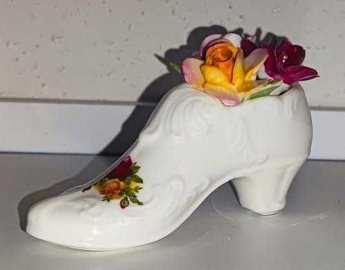 : Royal Albert/Old Country Roses/Schuh mit Blumen - Deko - Schuh/Original