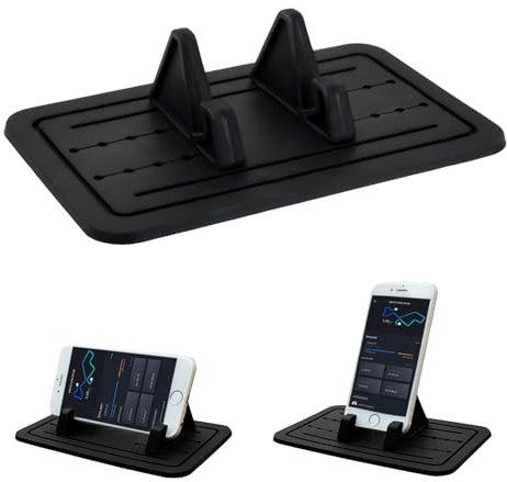 Kaslaider Supporto per Telefono per Auto, PoggiaTelefono da Cruscotto di Auto Antiscivolo, Porta Cellulare Auto Universale in Silicone per Tutto lo Smartphone