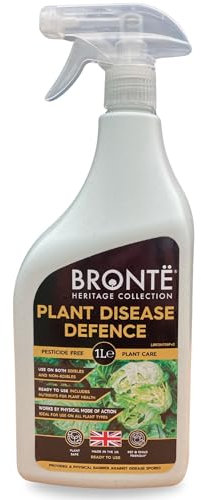 Bronte Plant Disease Defence Spray 1L - Boosts Natural Plant Immunity. Pesticide-Free, Safe for Kids, Pets & Bees. Fights Mildew, Rust, Leaf Spot. For All Plants. 100% Recycled Bottle
