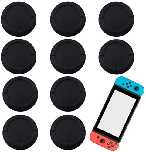 JRYXDS 5 Paires De Capuchons De Joystick De Rechange Caps Joystick Expérience De Jeu Améliorée Capuchon De Stick Analogique Pour Manette Switch, Switch Lite Et Switch Oled(Noir)