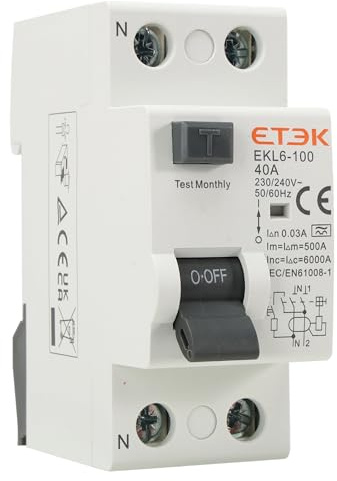 Interruptor Diferencial Superinmunizado 40A 30mA Tipo A - Protección Avanzada contra Fugas - 1P+N 6kA