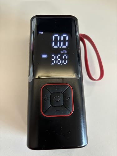 Corded/Cordless Dual Purpose Digital Tyre Inflator, 6000mAh DC 12V 150 PSI Portable Air Compressor, Supports Preset Tyre Pressure and Auto Shutoff, with LED Light for Vehicle Tyres/Bike/Inflatables