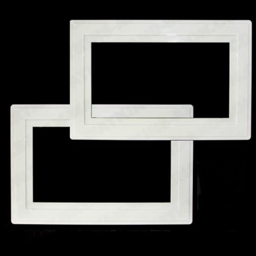 Cambridge Lifestyles ® White Finger Plate for 2 Gang Socket Surround Double Light Switch Protection Cover Pack of 2 Prevents Marks Easy Clean Durable Plastic