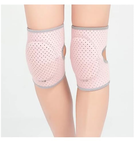KJBDQQH Genouillère 1 Paire de genouillères for Femmes, Danse, Yoga, Tennis, genouillère de Soutien, Sport, Gymnastique, Enfants, entraînement, éponge rembourrée, Protection du Genou(Pink,M)