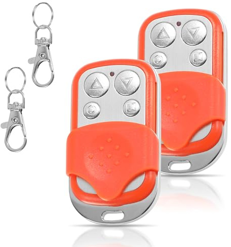 Jaxguom Télécommande Portail Universelle, 2 Pièces Telecommande Garage Universelle Porte 433.92 Mhz, Avec 4 fonctions de boutons, Commande radio pour ouverture de portail