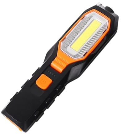 rockible Lámpara de Inspección COB con Batería, Luz LED para Mecánica Y Camping, Naranja