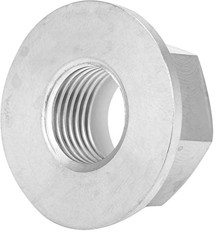 LUCKDANO Flanschmuttern, Flanschverriegelungsmuttern mit Fester Verbindung 1pc Titanlegierung Sechskant Flansch Lock -Nüsse für Fahrradmotorrad (M14x1.25)