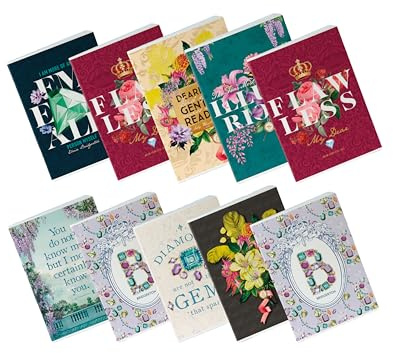 Pigna x Bridgerton,Confezione da 10 Maxi Quaderni A4,quaderno carta 80 gr.,pagine 80+risguardo personalizzabile,interno 5M,quadretto 5mm