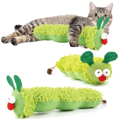 JcvPot 2 Stück Katzenspielzeug, Katzenspielzeug Selbstbeschäftigung, Interaktives Katzenspielzeug Mit Katzenminze, Für Katzenzahnhygiene & Aktivität, Weiches Spielzeug Für Katzen