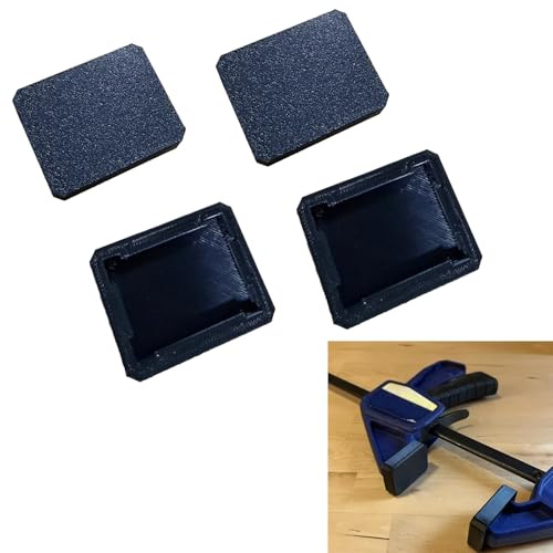 Black Replacement Jaw Pads for Irwin Quick-Grip Clamps,Clamp Jaw Covers, Non-Slip Grip Surface (4 Pack)