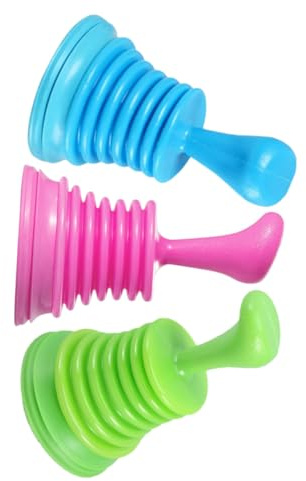 Lurrose Sturalavandini Ventosa Per Wc 3 Pezzi in Pvc Per Pulizia Scarichi Cucina Bagno Ufficio Hotel