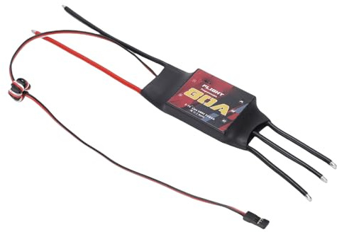 Naroote ESC sin Escobillas, Controlador de Velocidad Eléctrico de Alta Potencia, Regulador de Velocidad UBEC 5A, Ideal para Cuadricóptero de ala Fija, 80A