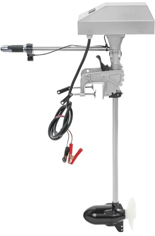LKHDONG Elektrischer Außenborder 12-24V, 1653,5 LBS Aussenborder Elektromotor 800-1500W Elektro Bootsmotor Außenbordmotor Elektrobootsmotor mit Stufenloser & LED Display