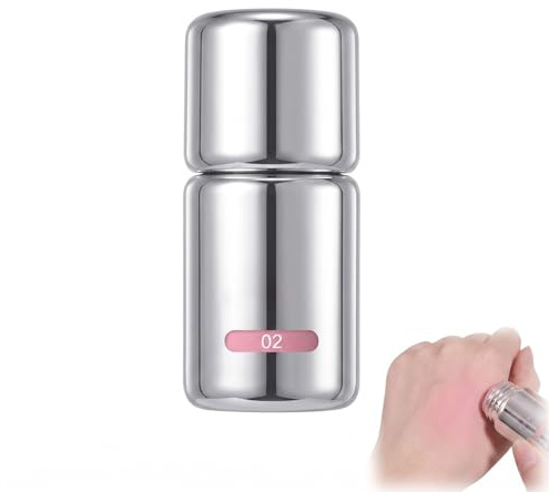 Blush Liquide Maquillage Visage - Fard à Joues Crème Longue Tenue pour un Teint Frais et Naturel - Texture Légère et Hydratante - 5g, #02