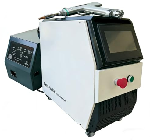 Saldatore laser a fibra ottica portatile, 1300W, pulizia di taglio saldata 3 in 1, controllo touch screen, 18 lingue, raffreddamento raffreddato ad aria