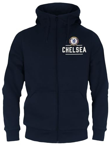 Chelsea FC - Herren Fleece-Sweatjacke - Offizielles Merchandise - Geschenk für Fußballfans