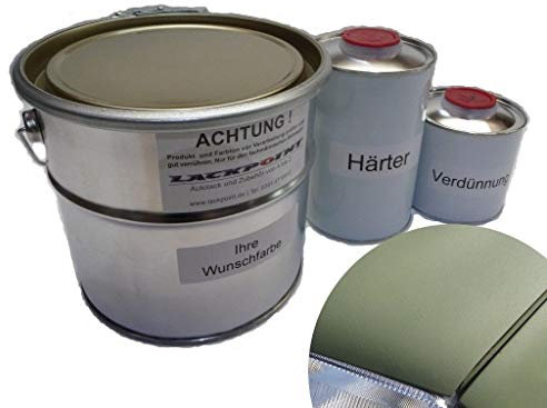 1,75 Liter Set 2K Autolack RAL 6003 Oliv Grün Matt kein Klarlack NVA DDR Lack