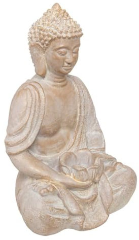 Atmosphera - Statuette Bouddha Assis H39 cm