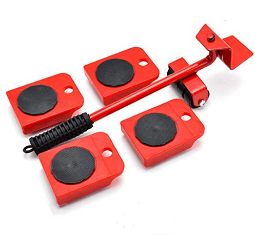 Möbelheber und 4 Stück 10,5 x 8 cm Möbelgleiter-Set, Möbelrollen, 360 Grad drehbare Pads, geeignet für Möbel wie Sofas und Kühlschränke