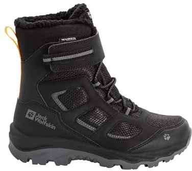 Jack Wolfskin Unisex barn Vojo Wt Texapore High K snöstövlar, Phantom Burly Yellow Xt, 38 EU