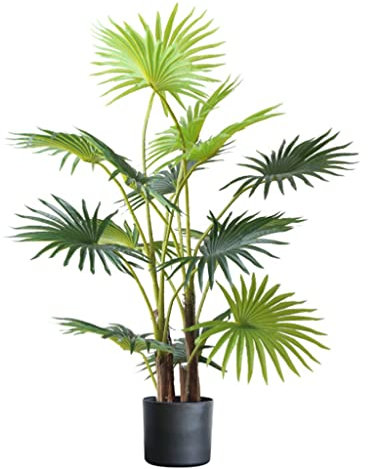 QHLOM Fake Plant Large Fake Plants, Lifelike Artificial Palmiformes, Faux Indoor Fake Plant Greenery Decoration for Home Office Farmhouse Visual Focus (Color : 39.3)