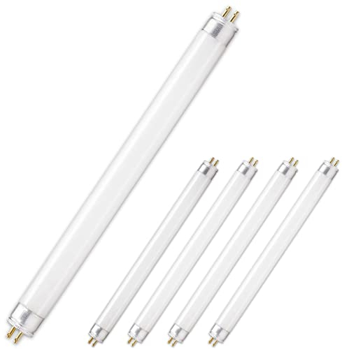 CLAR - Tube Fluorescent T5 8W, Tube Néon 30 cm, Lampade Fluorescenti, Lampadine, 28,8 x 1,6 cm (8 Watts T5, Pack 5)